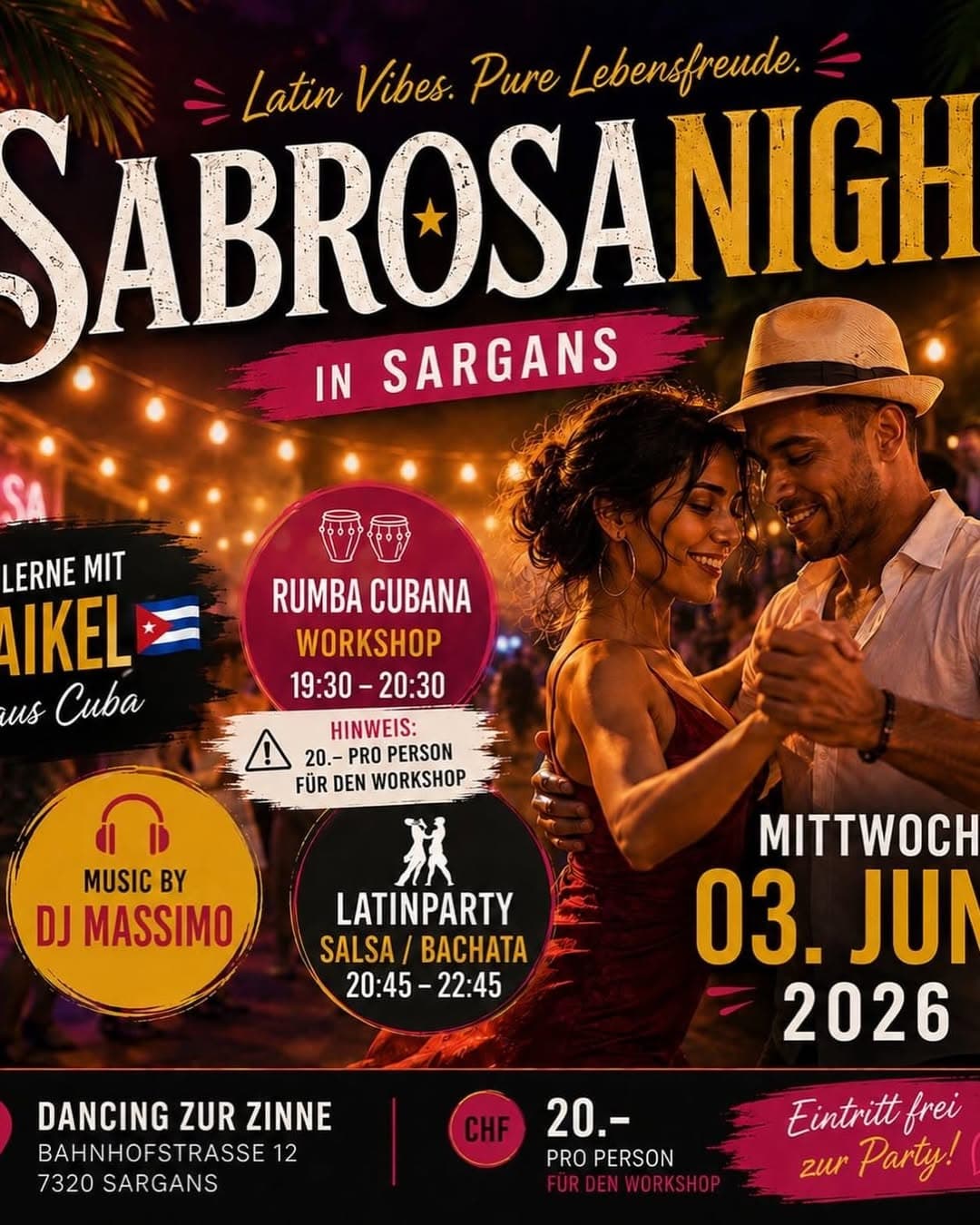 Sabrosa Night – Salsa · Bachata · Latinparty